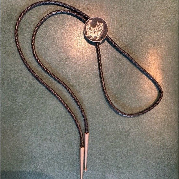 Vintage Bolo tie Native - Picture 4 of 9